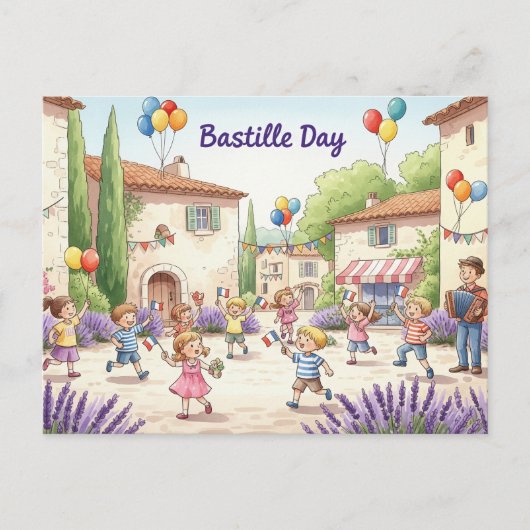 Bastille Day Briefkaart (Voorkant)