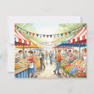 Bastille Day Briefkaart