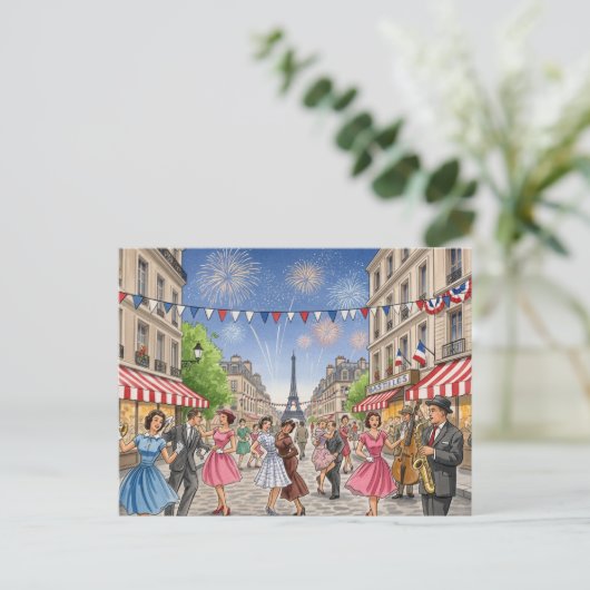 Bastille Day Briefkaart (Staand voorkant)