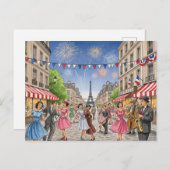 Bastille Day Briefkaart (Voorkant / Achterkant)