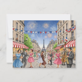 Bastille Day Briefkaart