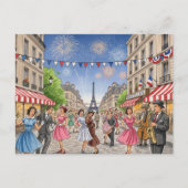 Bastille Day Briefkaart (Voorkant)