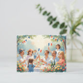 Bastille Day Briefkaart (Staand voorkant)