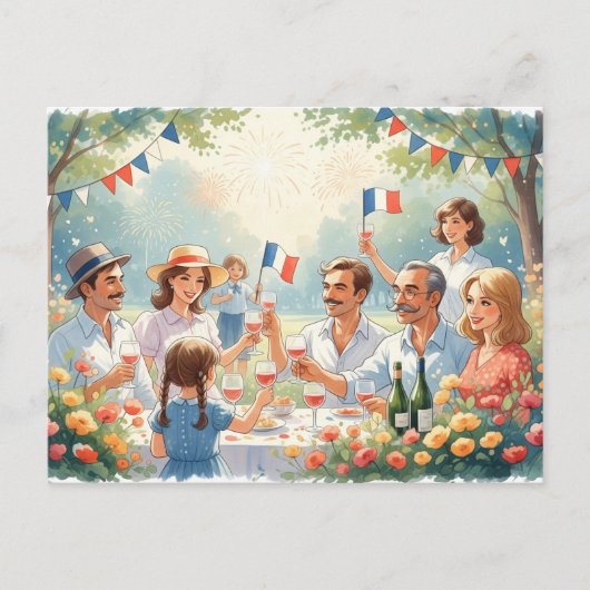 Bastille Day Briefkaart (Voorkant)