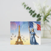 Bastille Day Briefkaart (Staand voorkant)