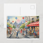 Bastille Day Briefkaart (Voorkant / Achterkant)