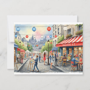 Bastille Day Briefkaart