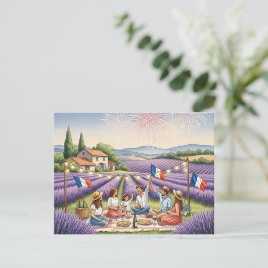 Bastille Day Briefkaart (Staand voorkant)