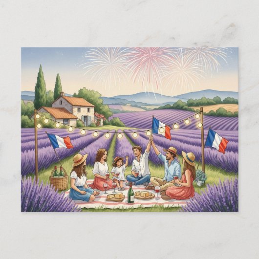 Bastille Day Briefkaart (Voorkant)