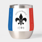 Bastille Day Fleur-de-Lis Tricolore Frankrijk Vlag (Achterkant)