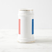 Bastille Day Fleur-de-Lis Tricolore Frankrijk Vlag Bierpul (Center)