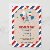 Bastille Day Flyer-Sjabloon Kaart (Voorkant)