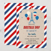 Bastille Day Flyer-Sjabloon Kaart (Voorkant / Achterkant)
