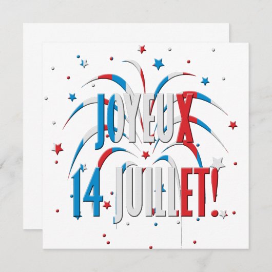 Bastille Day, Joyeux 14 juillet (Voorkant / Achterkant)
