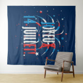 Bastille Day, Joyeux 14 juillet Wandkleed (In Situ (horizontaal))
