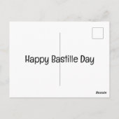 Bastille Day Ladybug, glimlach Briefkaart (Achterkant)