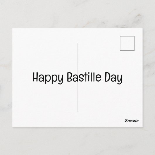 Bastille Day Ladybug, glimlach Briefkaart (Achterkant)