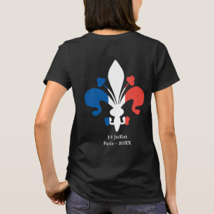 Bastille Day Paris France 14 Juillet Aangepaste te T-shirt