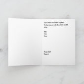 Bastille Day Party uitnodiging met Eiffeltorens (Binnen)