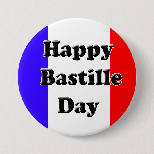 Bastille Day Ronde Button 7,6 Cm (Voorkant)