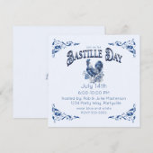 Bastille Day Rooster Kaart (Voorkant / Achterkant)