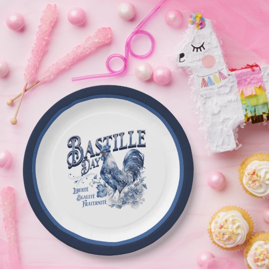 Bastille Day Rooster Papieren Bordje (Feest)