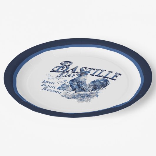 Bastille Day Rooster Papieren Bordje (Gekanteld)