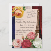 Bastille Day Rozen Kaart (Voorkant)