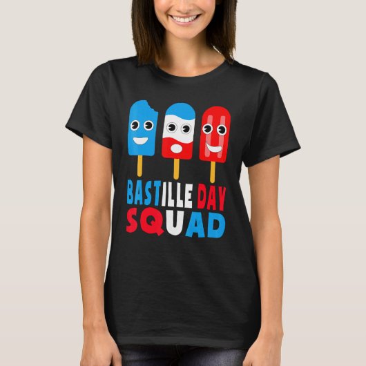 Bastille Day Squad Bonne Fte Nationale France Kind T-shirt (Voorkant)