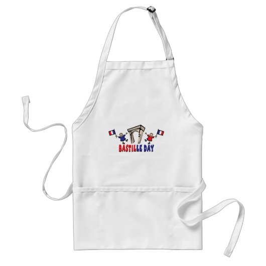 Bastille Day! Standaard Schort (Voorkant)