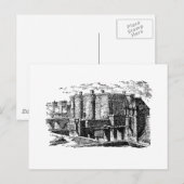Bastille Fotress Briefkaart (Voorkant / Achterkant)