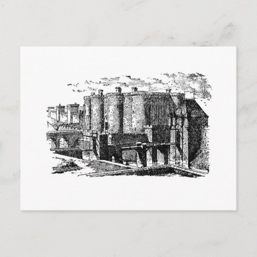 Bastille Fotress Briefkaart (Voorkant)