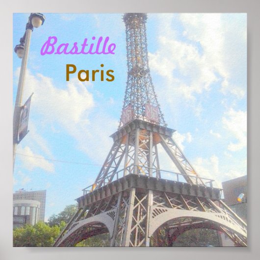 Bastille Paris poster (Voorkant)