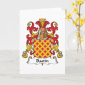 Bastin Family Crest Kaart (Gele Bloem)