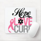 Bastkanker HOPE LOVE CURE Giften Muismat (Met muis)