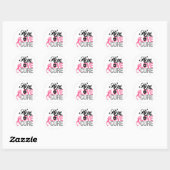 Bastkanker HOPE LOVE CURE Giften Ronde Sticker (Vel)
