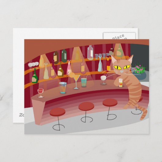 Bastkat Briefkaart (Voorkant / Achterkant)