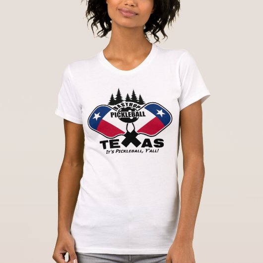 Bastrop Pickleball, Texas (donkere shirten) T-Shir T-shirt (Voorkant)