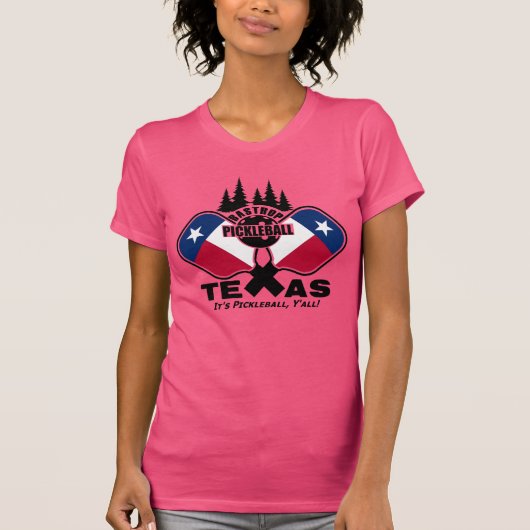 Bastrop Pickleball, Texas (donkere shirten) T-Shir T-shirt (Voorkant)