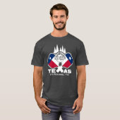 Bastrop Pickleball, Texas (donkere shirten) T-Shir T-shirt (Voorkant volledig)