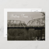 Bastrop Texas Iron Bridge Briefkaart (Voorkant / Achterkant)