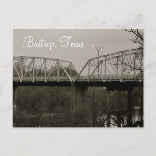 Bastrop Texas Iron Bridge Briefkaart