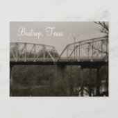 Bastrop Texas Iron Bridge Briefkaart (Voorkant)