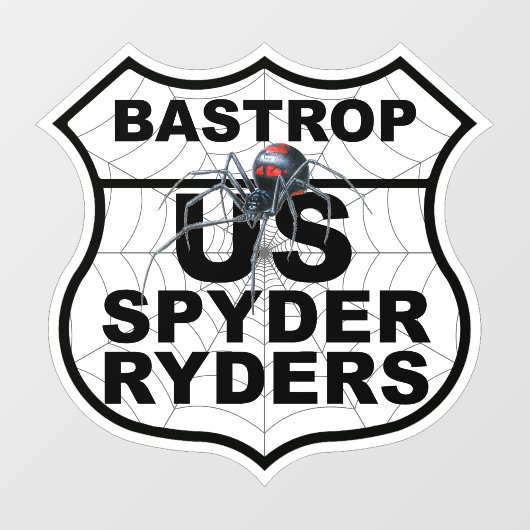 Bastrop TX-hoofdstuk - Decal Hoofdstuklogo (Vel)