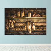 Bastschoenen voor verkoop canvas afdruk (Insitu (Houten vloer))