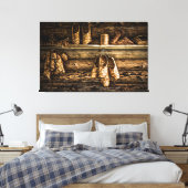 Bastschoenen voor verkoop canvas afdruk (Insitu (Slaapkamer))