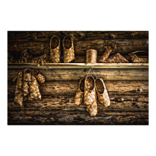 Bastschoenen voor verkoop foto afdruk