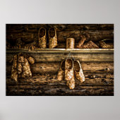 Bastschoenen voor verkoop poster (Voorkant)