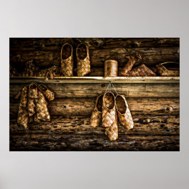 Bastschoenen voor verkoop poster