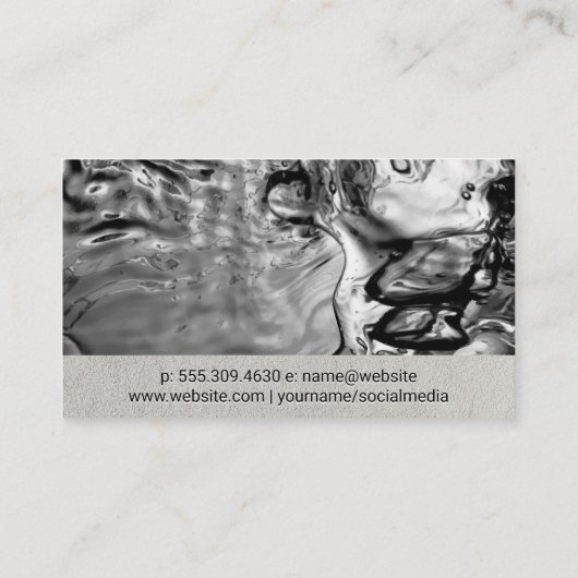 bastvis | water visitekaartje (Achterkant)